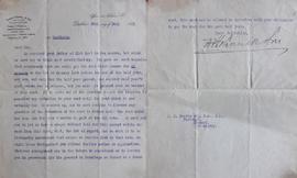 Letter to Patrick Pearse from Thomas F. O’Connell