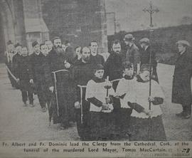 Capuchin Friars at Tomás Mac Curtain's Funeral