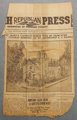 Dedication of St. Mary’s Church, Ukiah