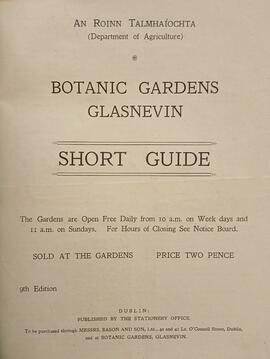 Botanic Gardens, Glasnevin / short guide