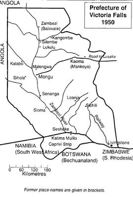 Map of the Prefecture of Victoria Falls