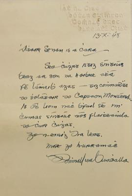 Letter from Domhnall Ua Buachalla