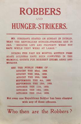 Robbers and Hunger-strikers