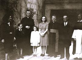 T.J. Kiernan and his family in Rome