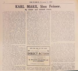 Karl Marx, a Sinn Feiner