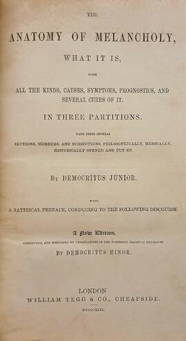 The Anatomy of Melancholy