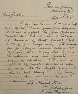Letter from William Magennis