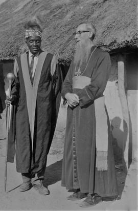 Bishop Timothy Phelim O’Shea OFM Cap. with Chief Mukuni