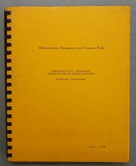 Administrative Management and Program Study for St. Augustine Province