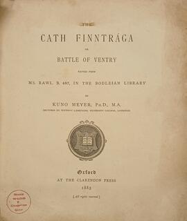 The Cath Finntrága or Battle of Ventry
