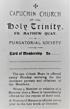 Purgatorial Society Membership Card
