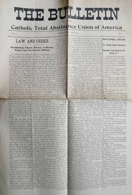 The Bulletin of the Catholic Total Abstinence Union of America