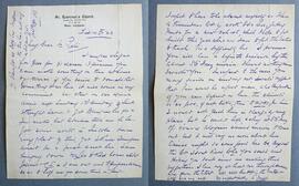 Letter from Fr. Joseph Fenelon