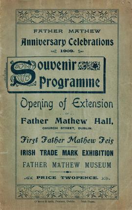 Souvenir Programme for First Father Mathew Feis