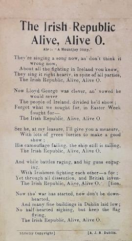 The Irish Republic Alive, Alive O