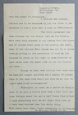 Letter from Fr. Brendan O’Callaghan
