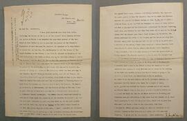 Letter from Fr. Joseph Fenelon