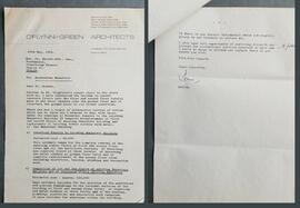 Correspondence and Records of Site Meetings Relating to Structural Schemes at Rochestown Monastery