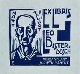 Bookplates of Leo Bister-Bosch / Matt Talbot