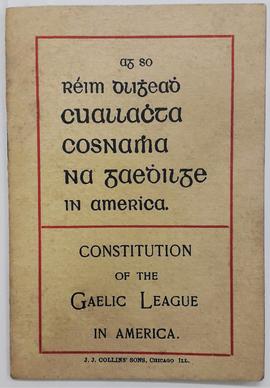 Constitution of the Gaelic League in America