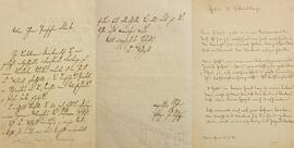Letter from King Johann of Saxony