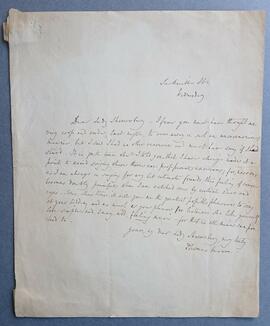 Letter from Thomas Moore