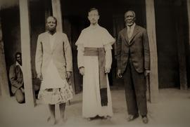 Monsignor Killian Flynn OFM Cap. with Paramount Chief Yeta III of Barotseland