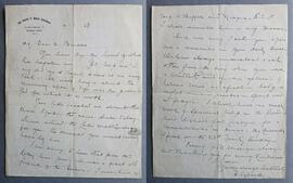 Letter from Fr. Sylvester Mulligan to Fr. Brendan O’Callaghan