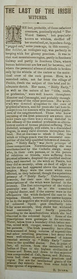 The Last of the Irish Witches