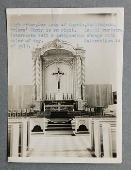 High Altar at Our Lady of Angels Church, Burlingame, California