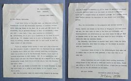 Letter from Fr. Edwin Fitzgibbon to Fr. Sylvester Mulligan