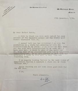 Letter from George A. Little