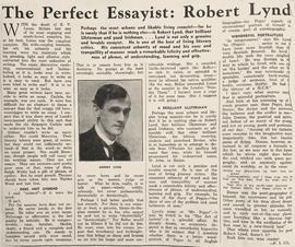 ‘The Perfect Essayist: Robert Lynd’