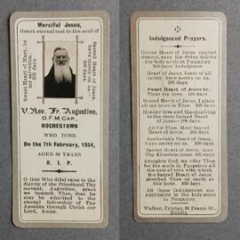 Memorial Card for Fr. Augustine Hayden