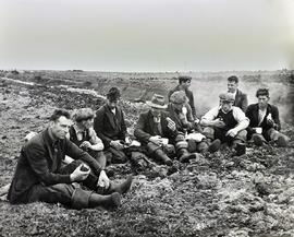 Turf workers, Clonsast, County Offaly