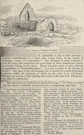 Old Church at Tamlaght Finlagan, County Derry