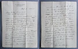 Letter from Monsignor Thomas O’Keefe to Fr. Sylvester Mulligan