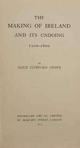 The making of Ireland and its undoing, 1200-1600