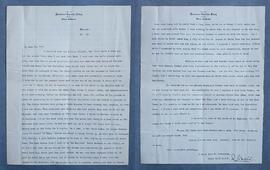 Letter from Fr. Joseph Fenelon