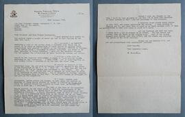 Letter from Fr. Cornelius Hyland