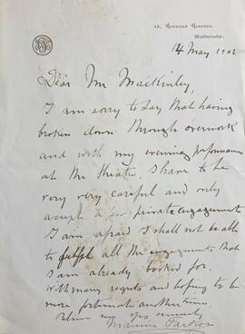 Letter from Maurice Farkoa