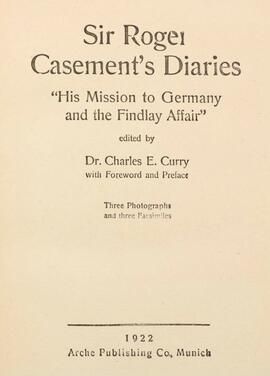 Sir Roger Casement’s diaries