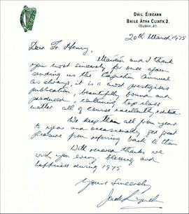 Correspondence of Fr. Henry Anglin OFM Cap.