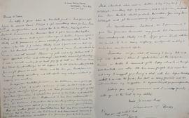 Letter from Eamon Dore