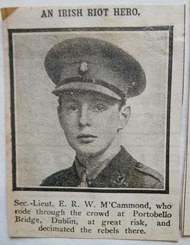 Second Lieutenant Cecil McCammond / ‘An Irish Riot Hero’