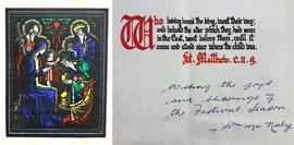 Card from Bishop William MacNeely