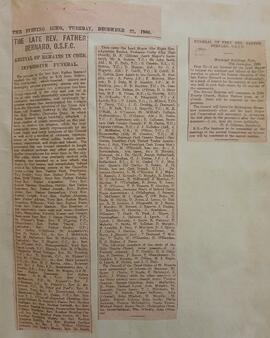 Funeral of Father Bernard Jennings