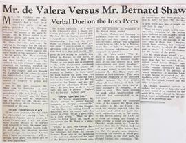 Éamon de Valera versus George Bernard Shaw