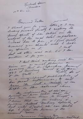 Letter from Maud Gonne MacBride