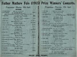 Father Mathew Feis Prizewinners' Concerts